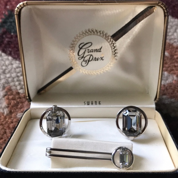 grand prix swank Other - Host Pick! Swank Cuff Links and Tie Clip